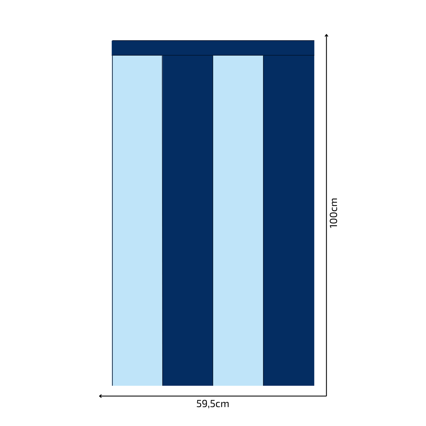 Self-Adhesive Textile Wallpaper – Rectangle – Navy Blue Shades