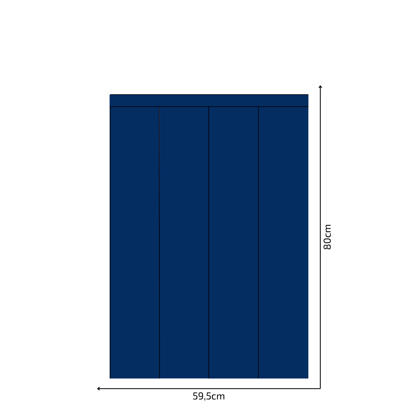Self-Adhesive Textile Wallpaper – Rectangle – Navy Blue Shades