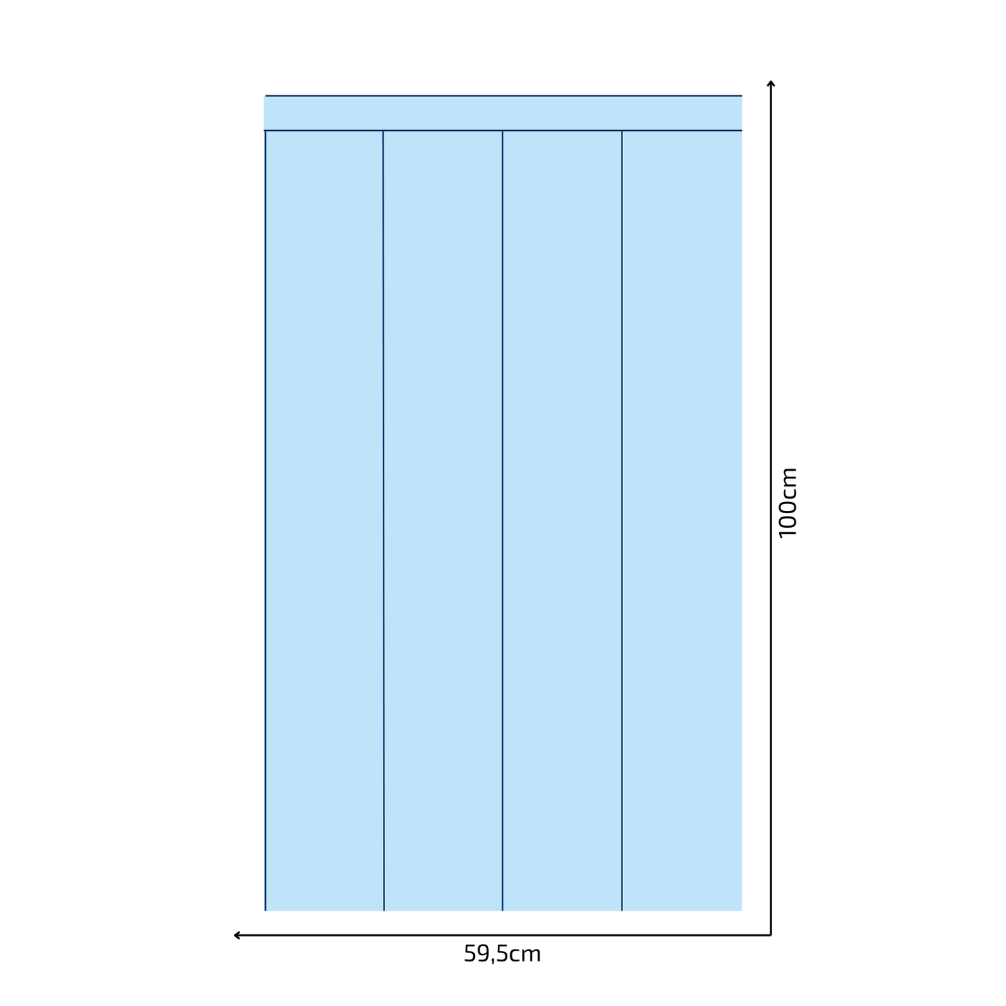 Self-Adhesive Textile Wallpaper – Rectangle – Navy Blue Shades