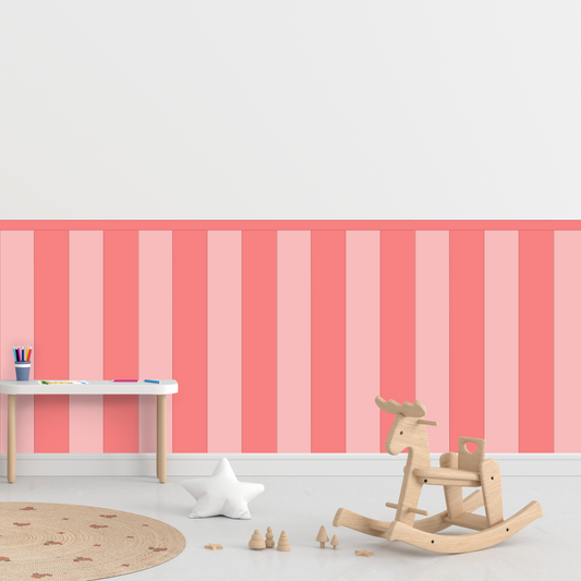 Self-Adhesive Textile Wallpaper – Rectangle – Pink Shades