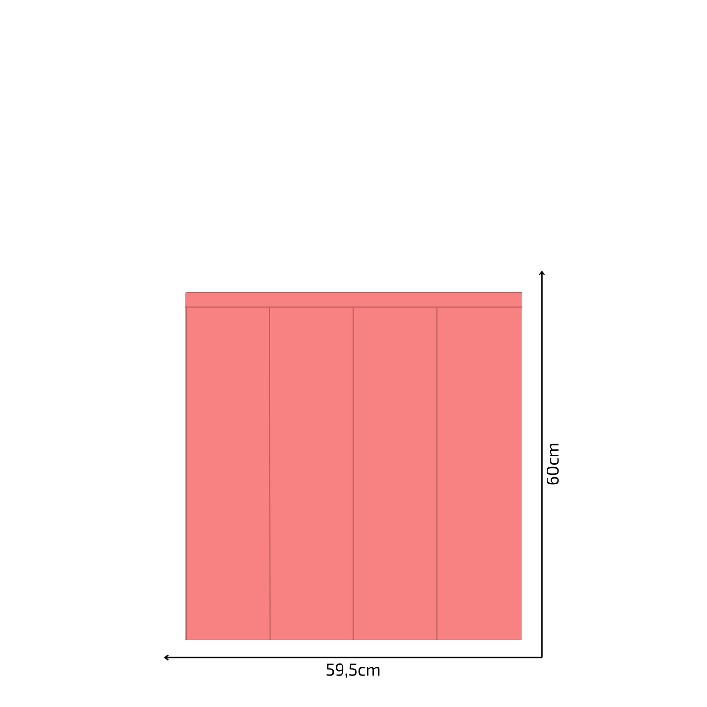 Self-Adhesive Textile Wallpaper – Rectangle – Pink Shades