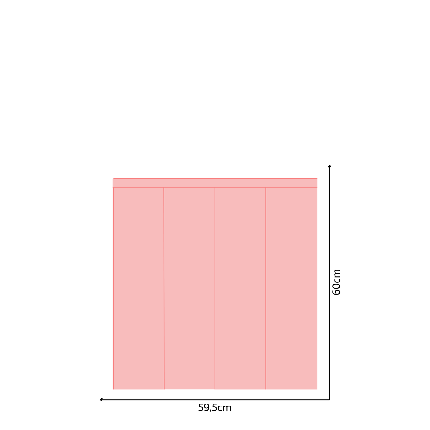 Self-Adhesive Textile Wallpaper – Rectangle – Pink Shades