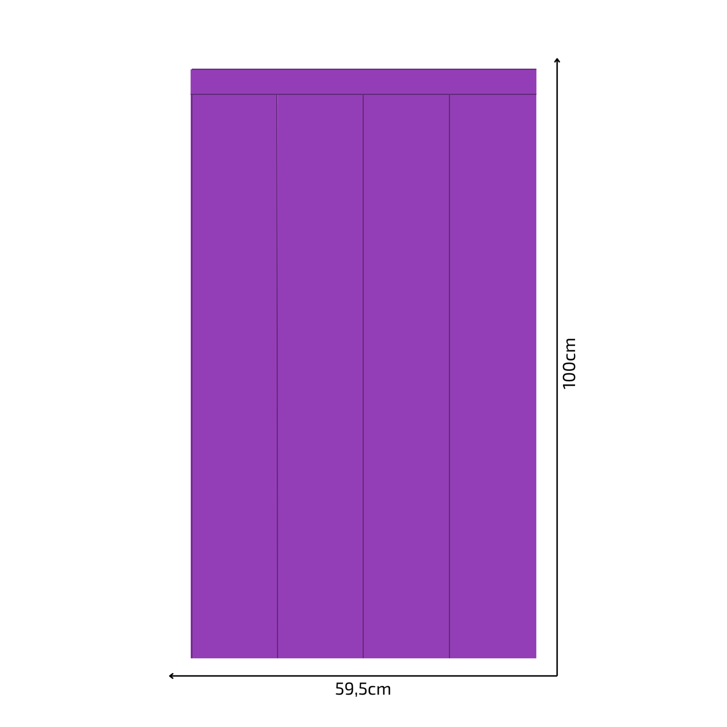 Self-Adhesive Textile Wallpaper – Rectangle – Purple Shades