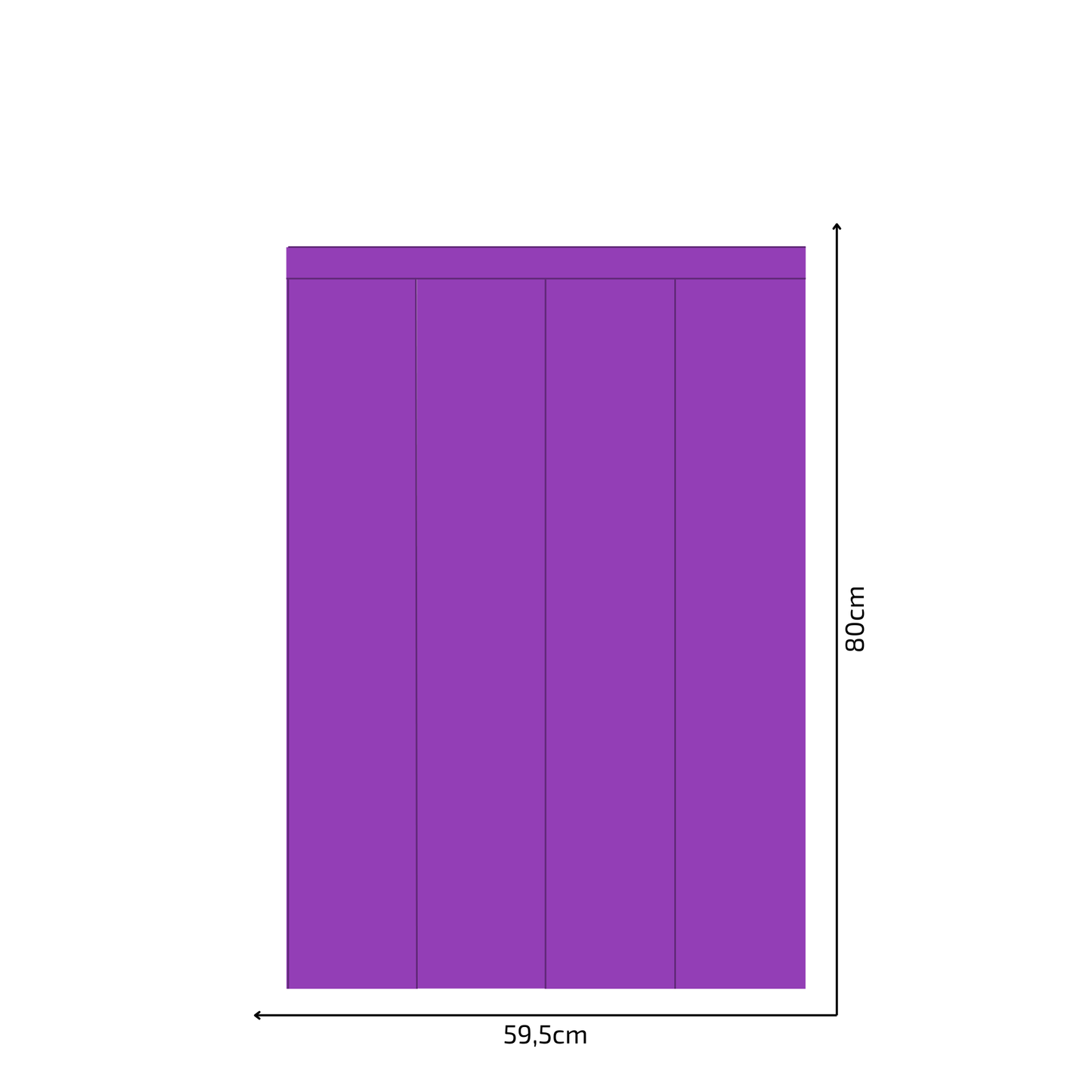 Self-Adhesive Textile Wallpaper – Rectangle – Purple Shades