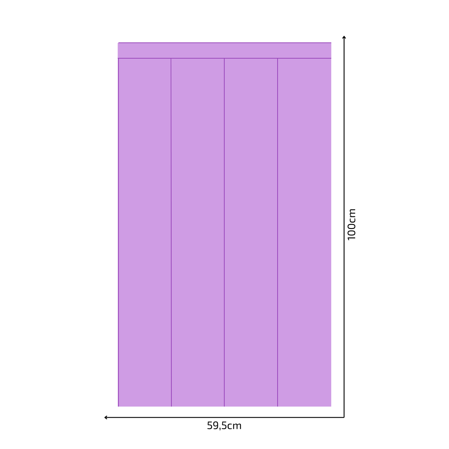 Self-Adhesive Textile Wallpaper – Rectangle – Purple Shades