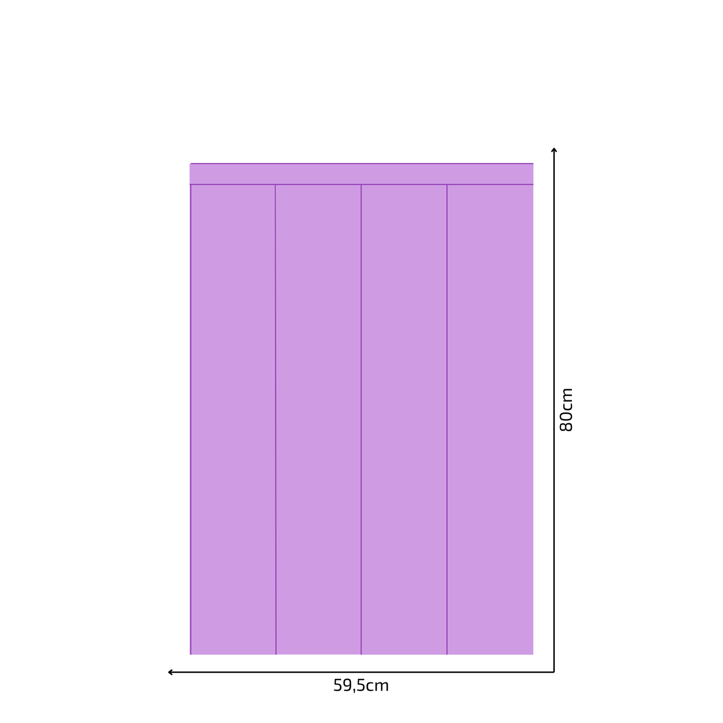 Self-Adhesive Textile Wallpaper – Rectangle – Purple Shades