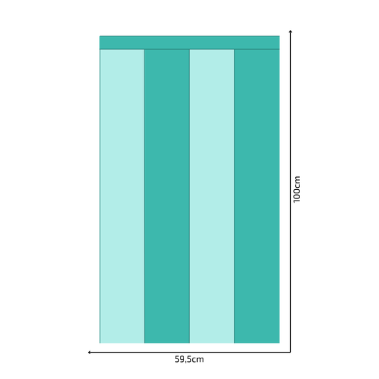 Self-Adhesive Textile Wallpaper – Rectangle – Turquoise Shades