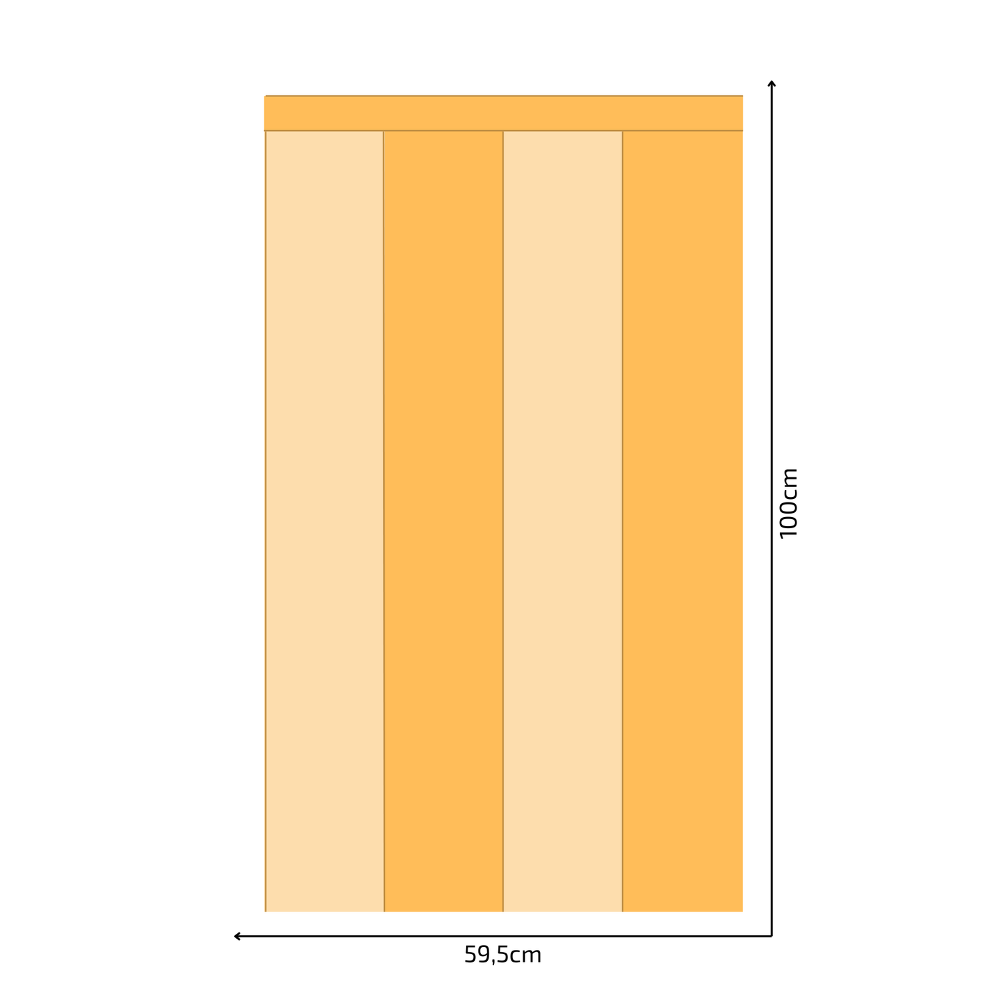 Self-Adhesive Textile Wallpaper – Rectangle – Yellow Shades