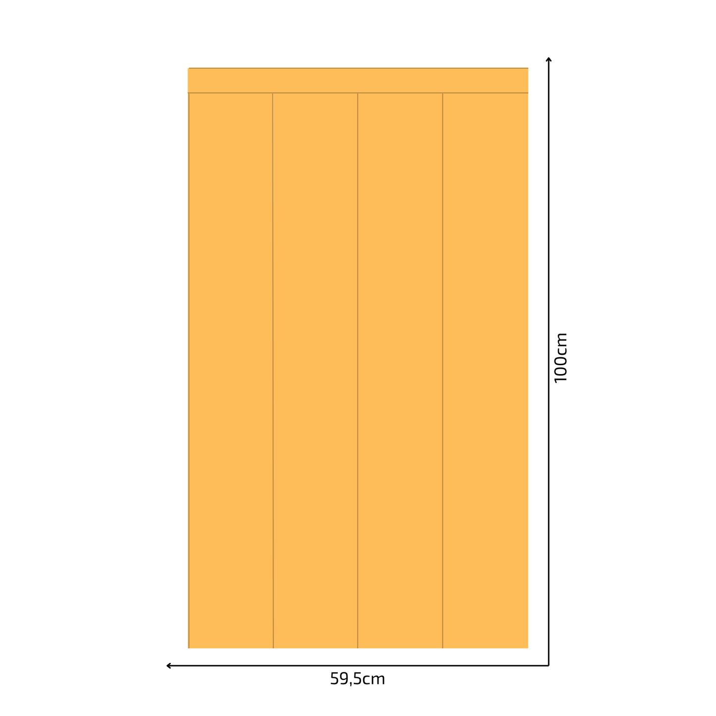 Self-Adhesive Textile Wallpaper – Rectangle – Yellow Shades