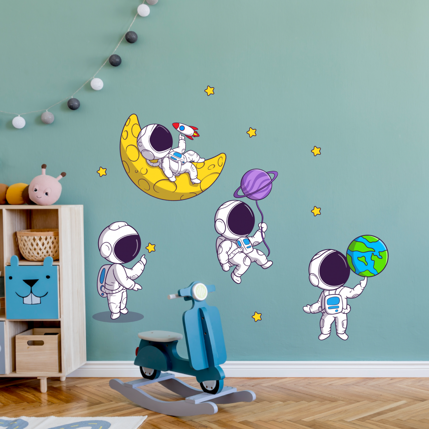 Textile Wall Sticker “Astronauts”