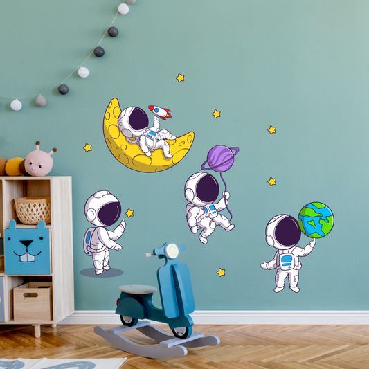 Textile Wall Sticker “Astronauts”