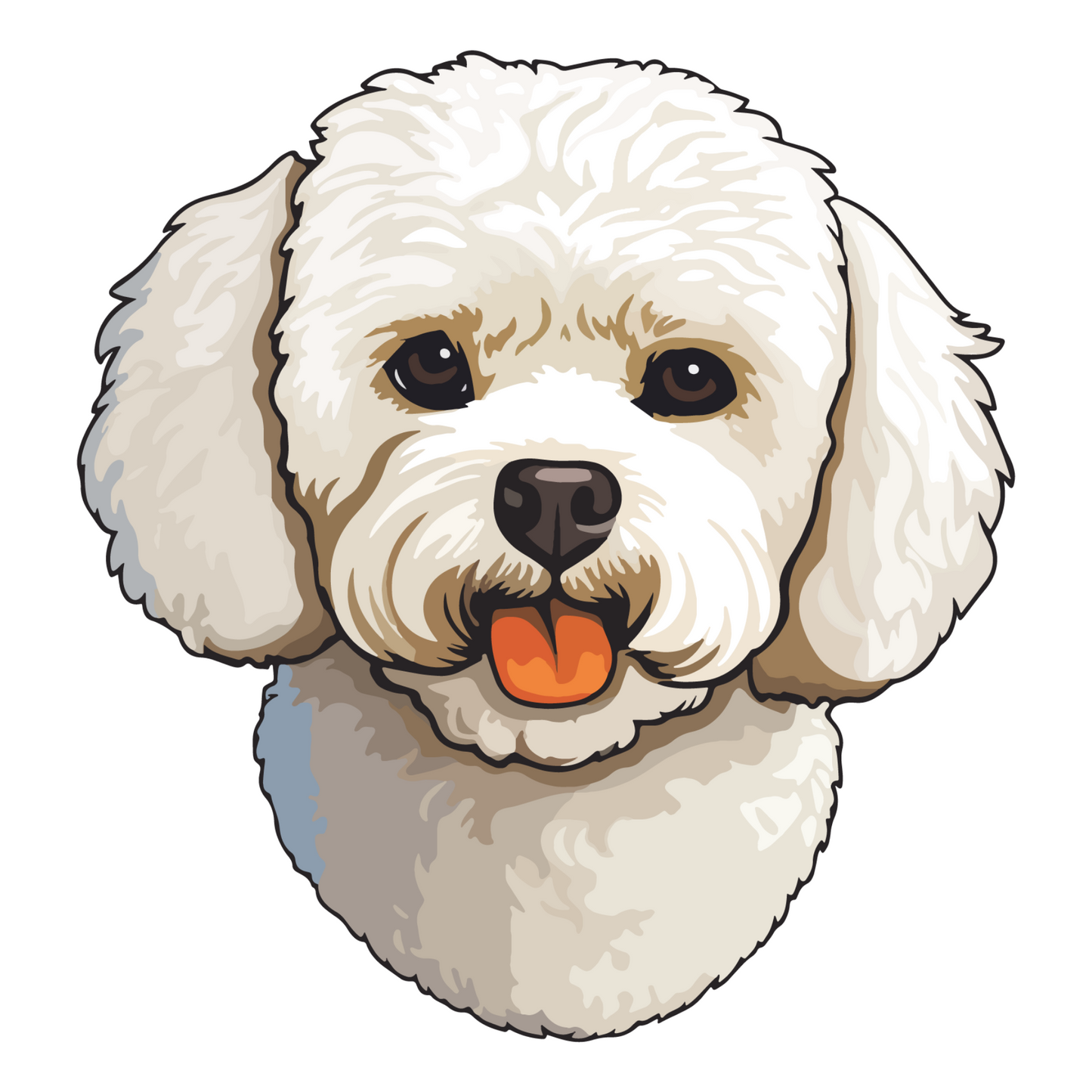 Textile Wall Sticker – “Bichon"