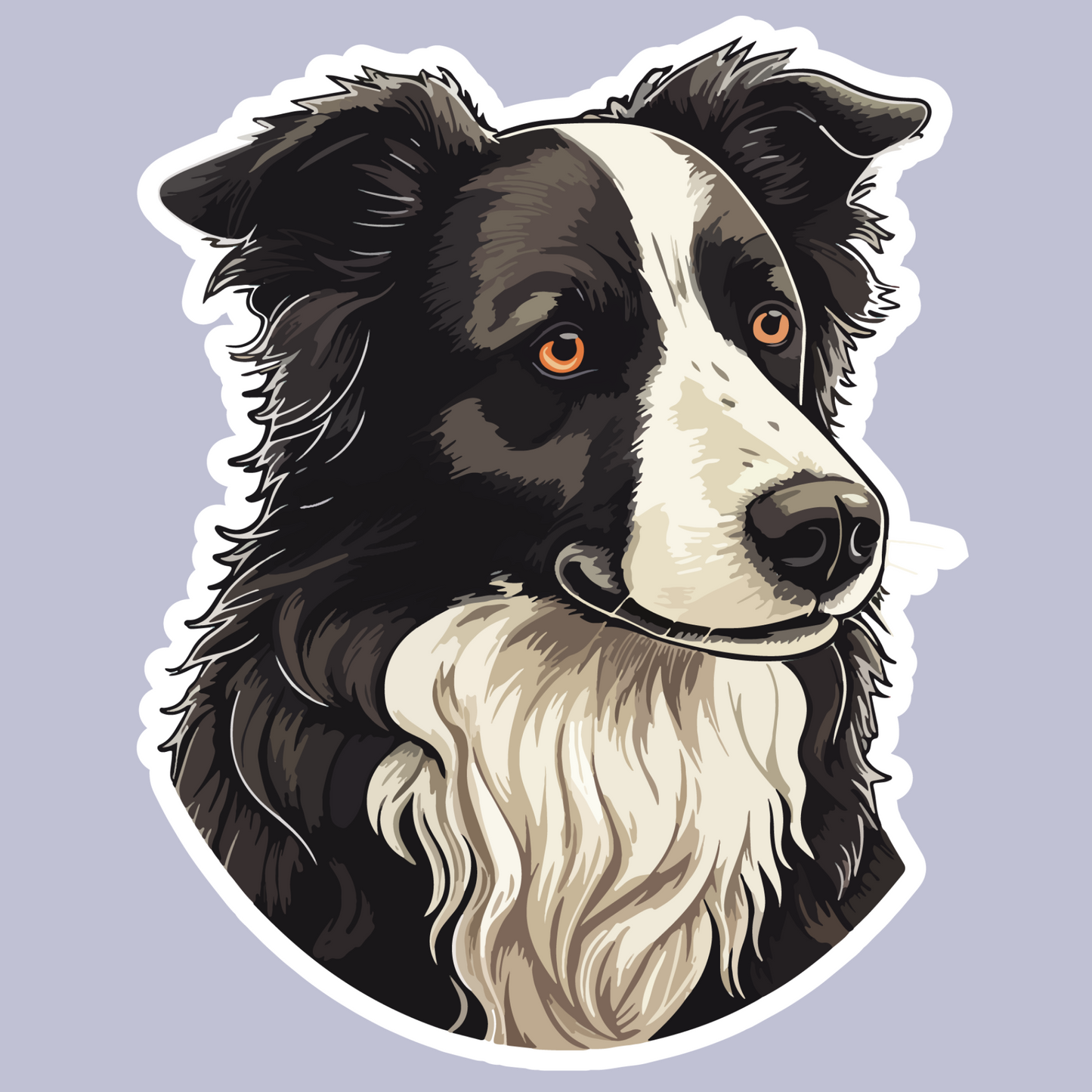 Textile Wall Sticker – “Border Collie"