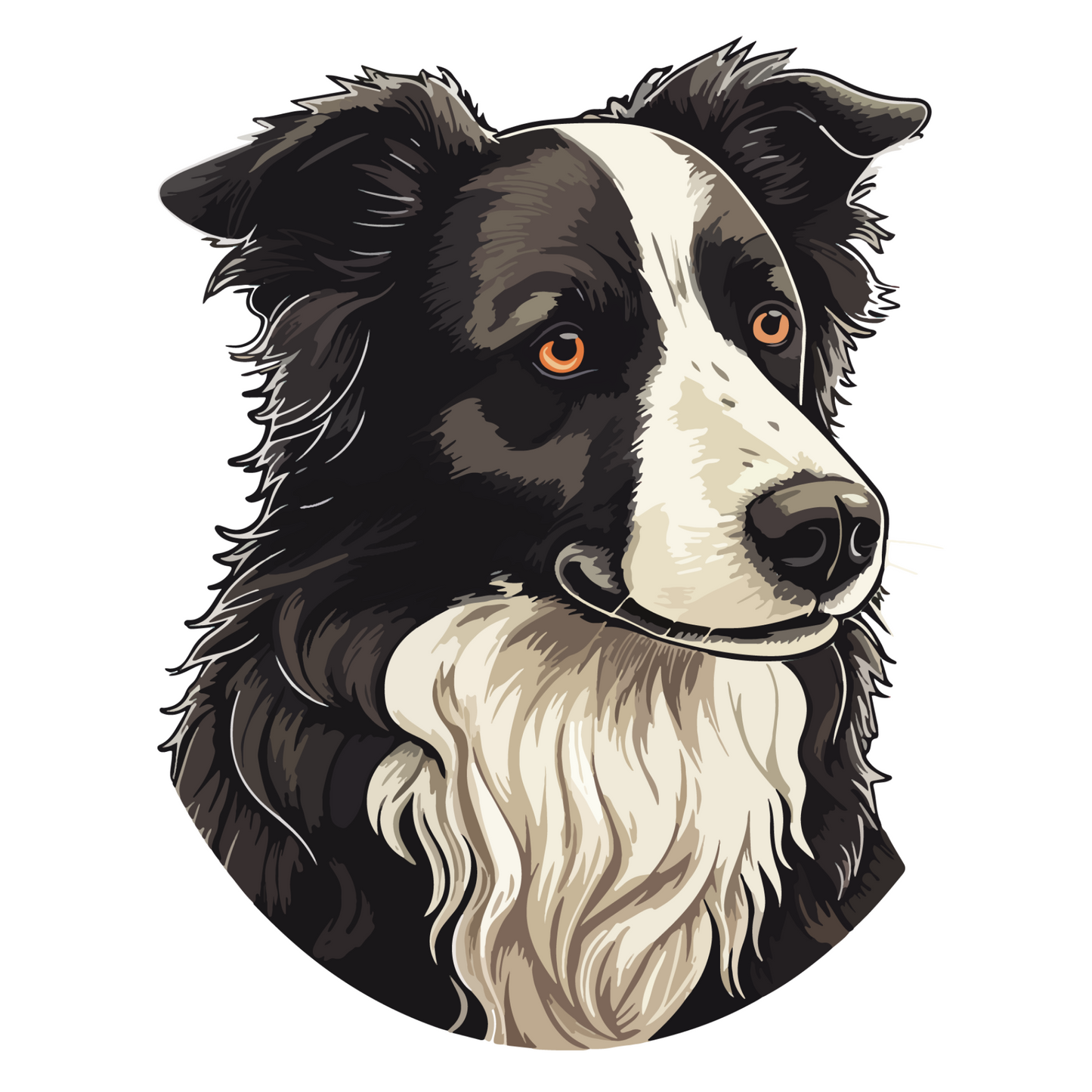 Textile Wall Sticker – “Border Collie"