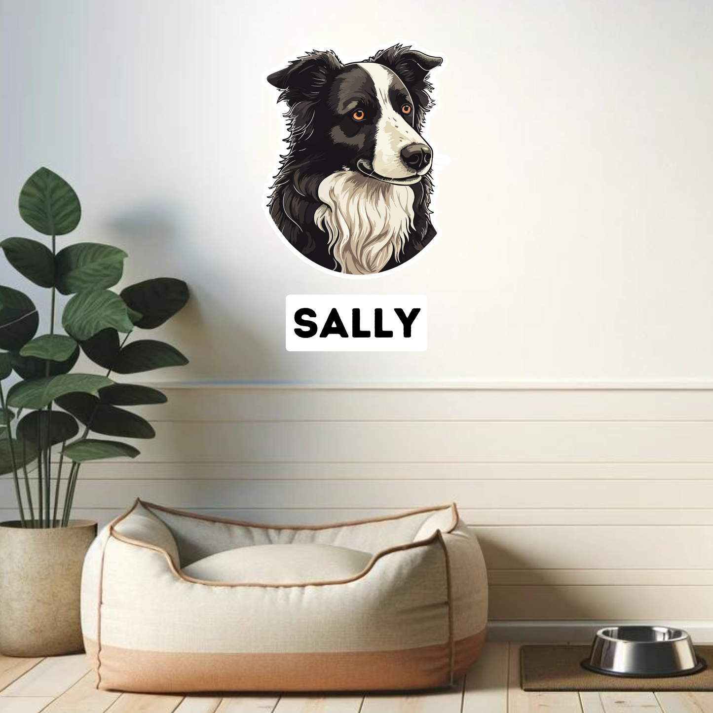 Textile Wall Sticker – “Border Collie"