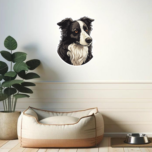 Textile Wall Sticker – “Border Collie"