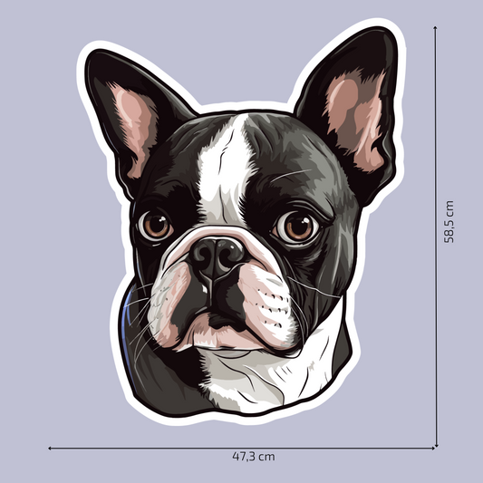 Textile Wall Sticker – “Boston Terrier"