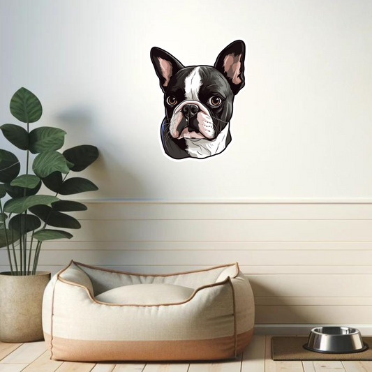 Textile Wall Sticker – “Boston Terrier"