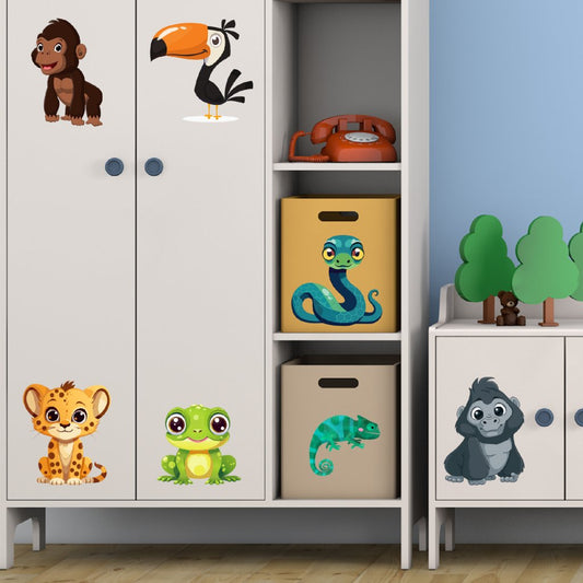 Textile Wall Sticker “Cartoon Animals”