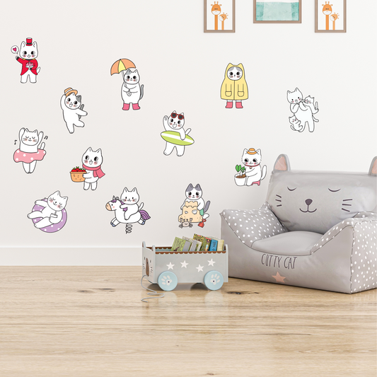 Textile Wall Sticker “Cats”