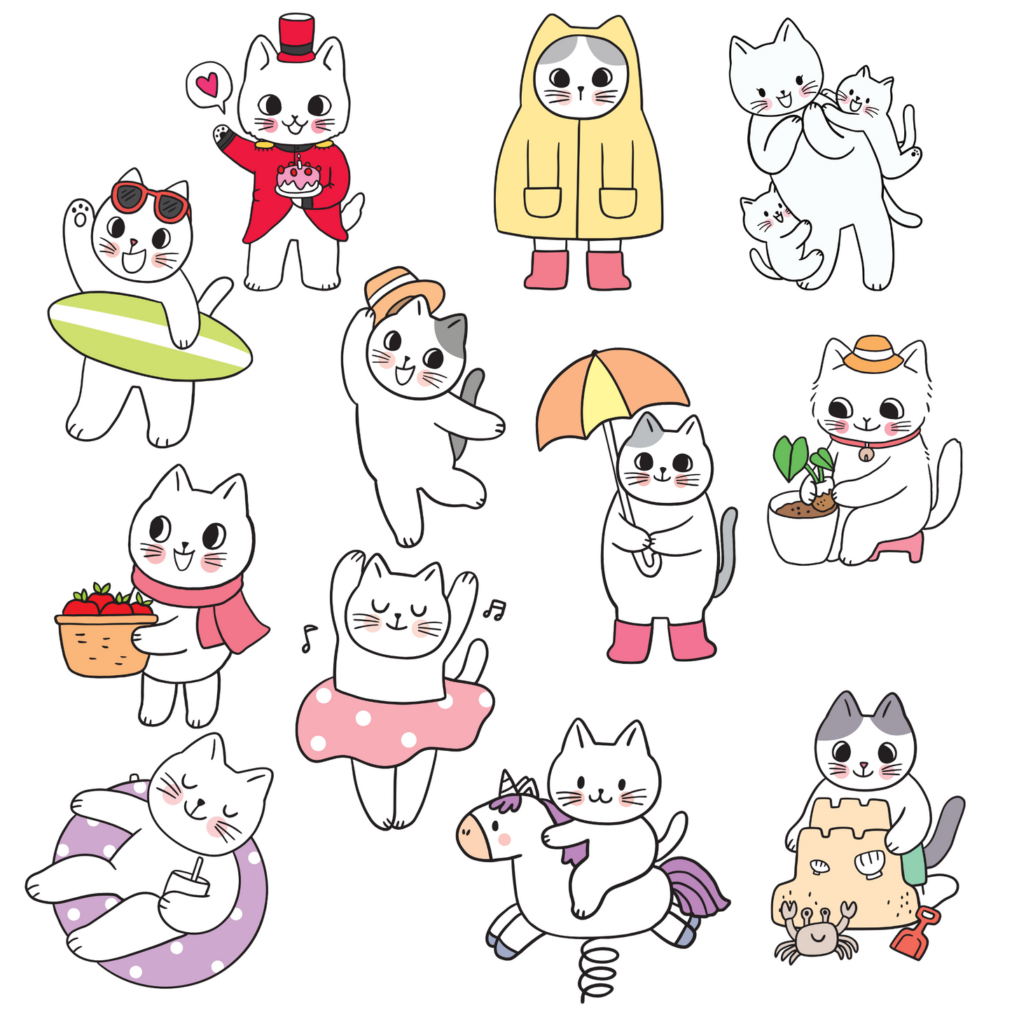 Textile Wall Sticker “Cats”