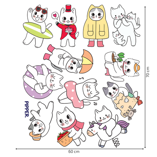 Textile Wall Sticker “Cats”