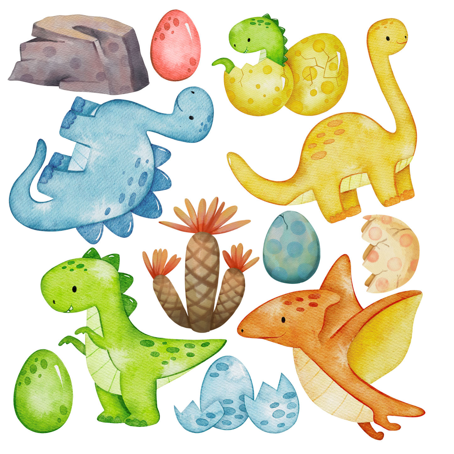 Textile Wall Sticker “Dinosaurs”