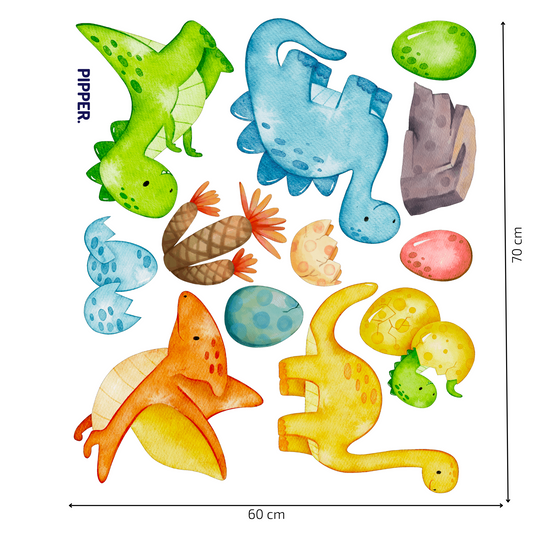 Textile Wall Sticker “Dinosaurs”