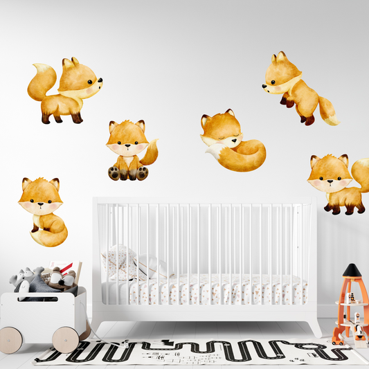 Textile Wall Sticker “Foxes”