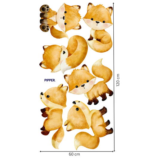 Textile Wall Sticker “Foxes”