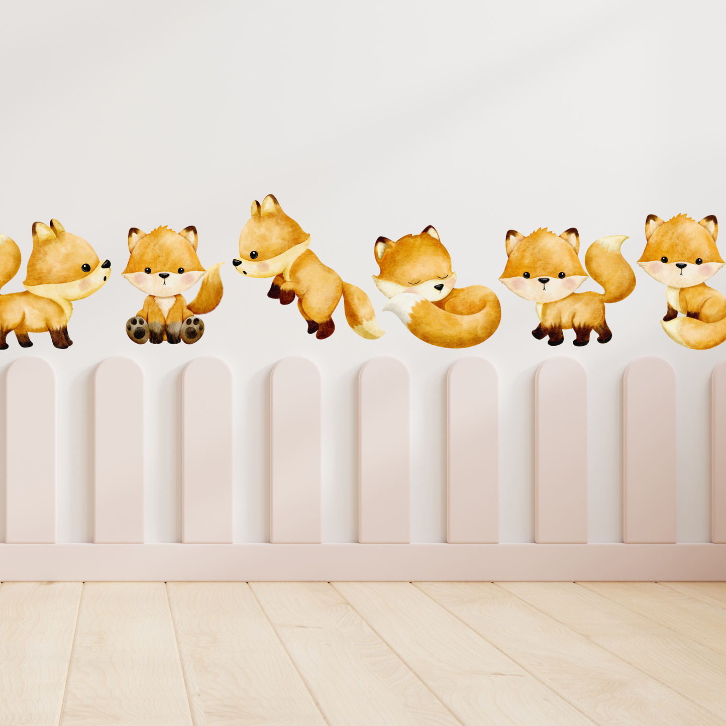 Textile Wall Sticker “Foxes”