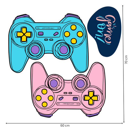 Textile Wall Sticker “Game Controllers”