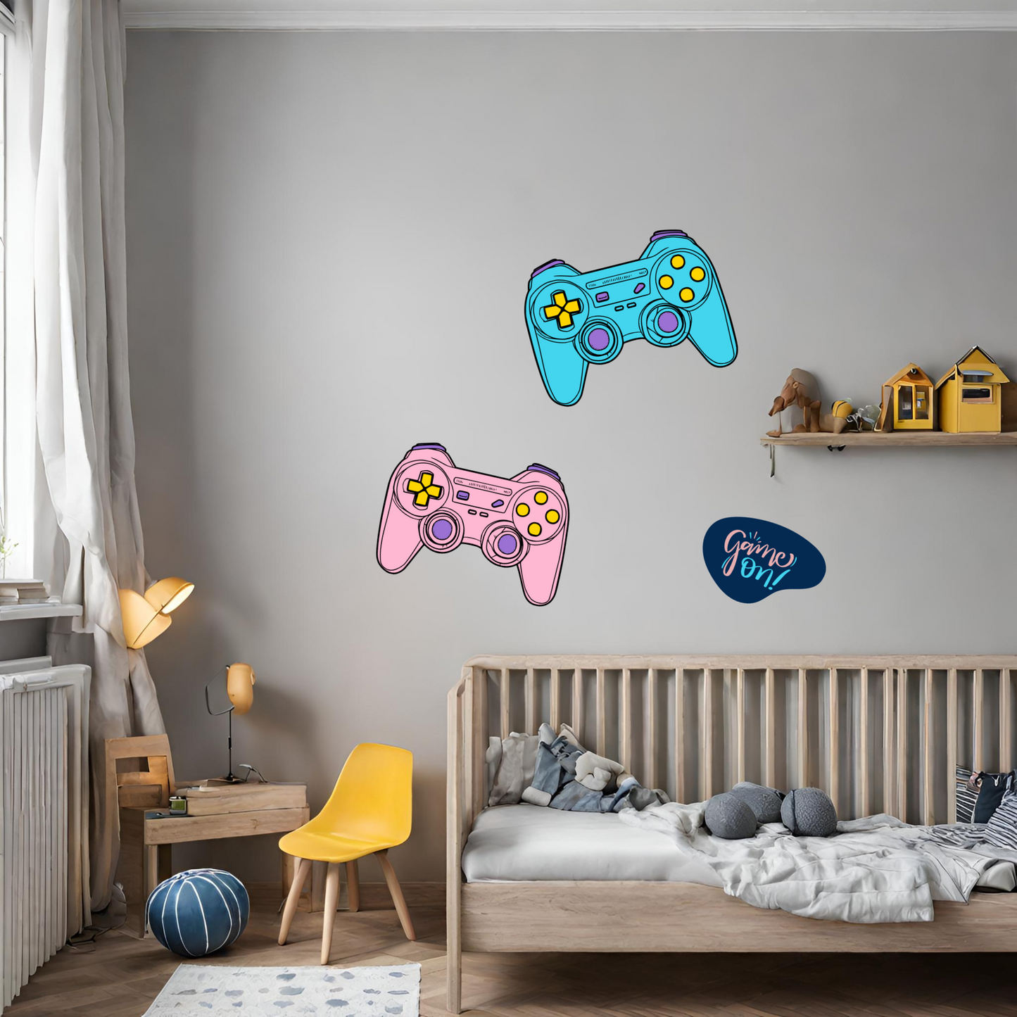 Textile Wall Sticker “Game Controllers”