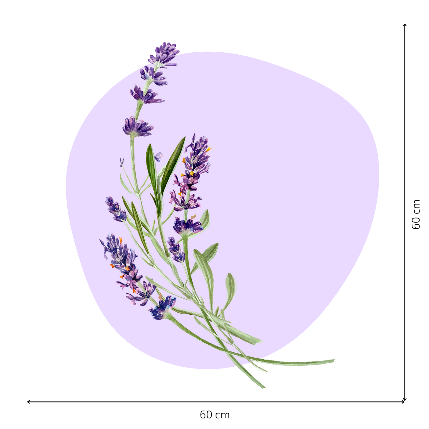 Textile Wall Sticker “Lavender”