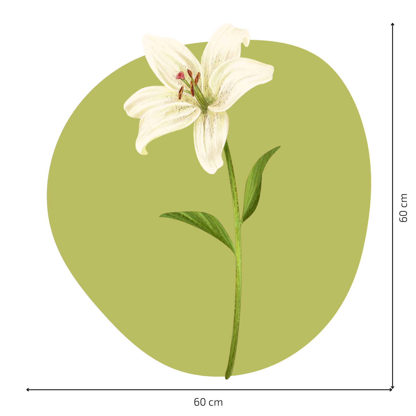 Textile Wall Sticker “Lily”