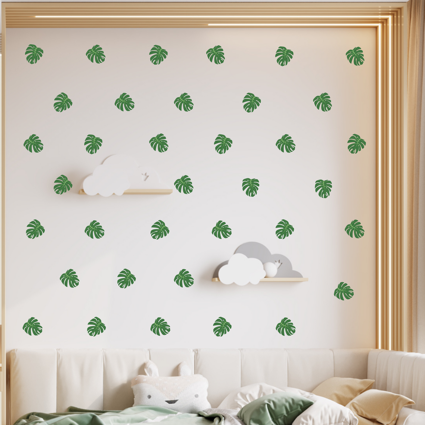Textile Wall Sticker “Monstera Leaves”