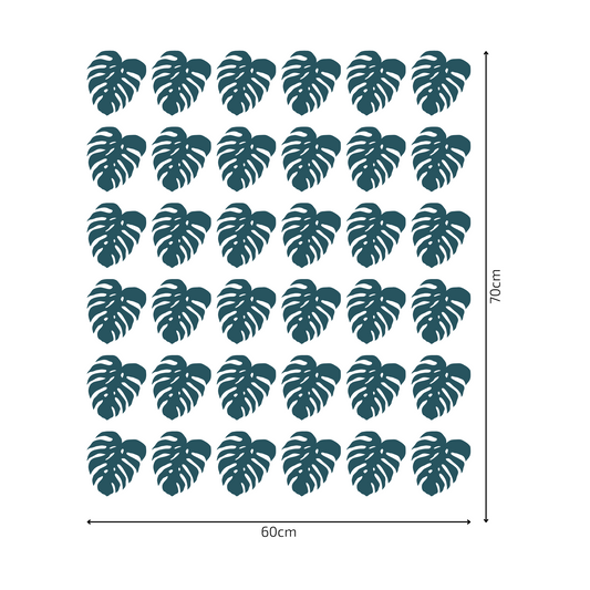 Textile Wall Sticker “Monstera Leaves 2”