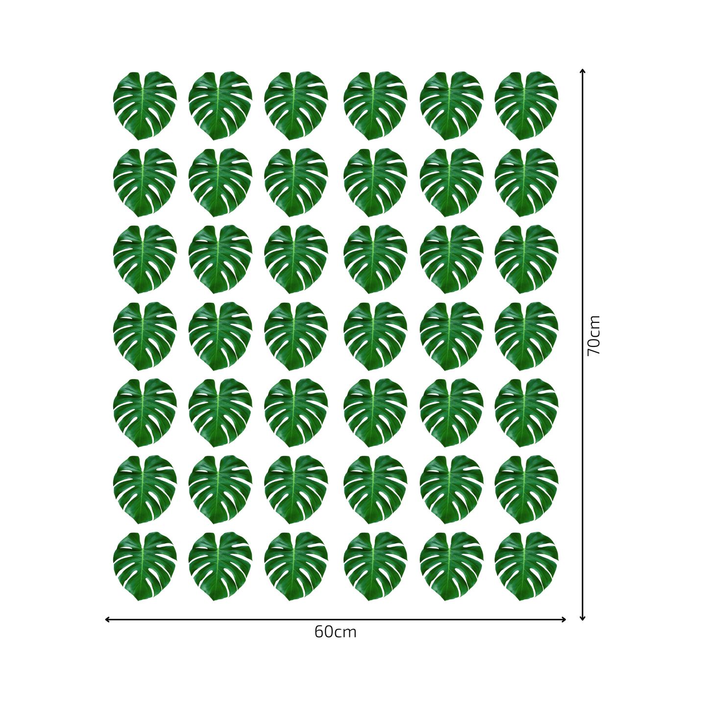 Textile Wall Sticker “Monstera Leaves 3”