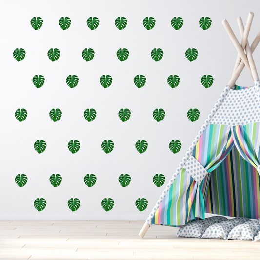 Textile Wall Sticker “Monstera Leaves 3”