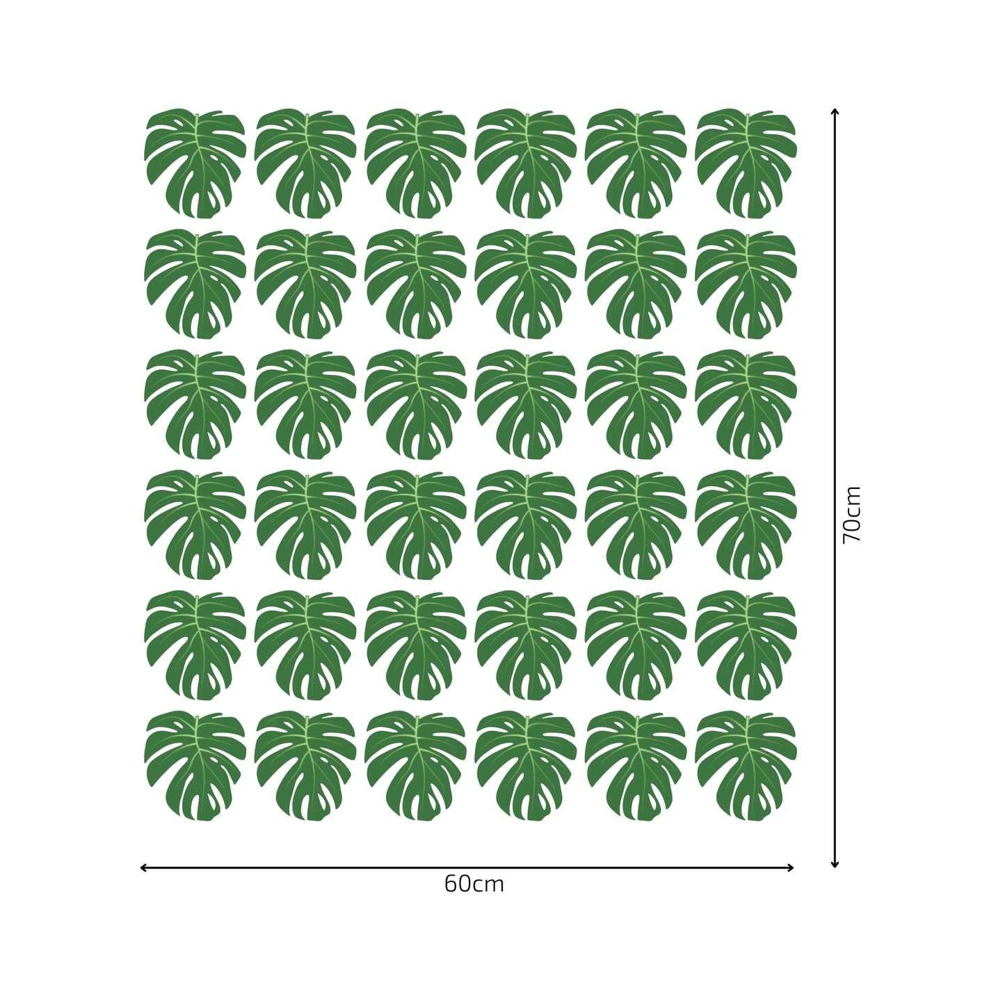 Textile Wall Sticker “Monstera Leaves”