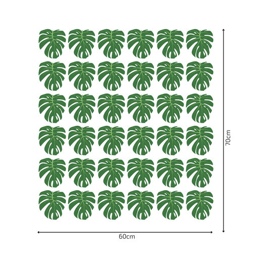 Textile Wall Sticker “Monstera Leaves”
