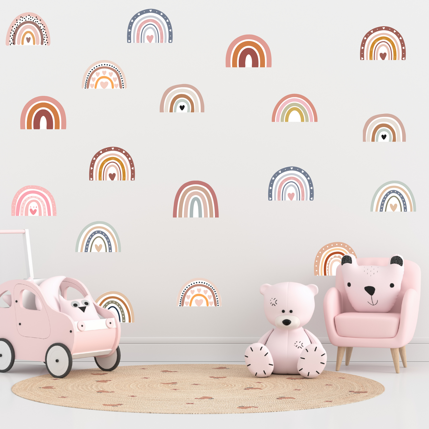 Textile Wall Sticker – “Rainbows”