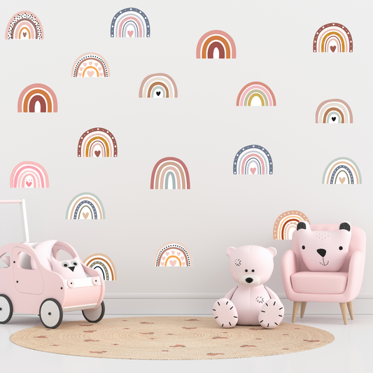 Textile Wall Sticker – “Rainbows”