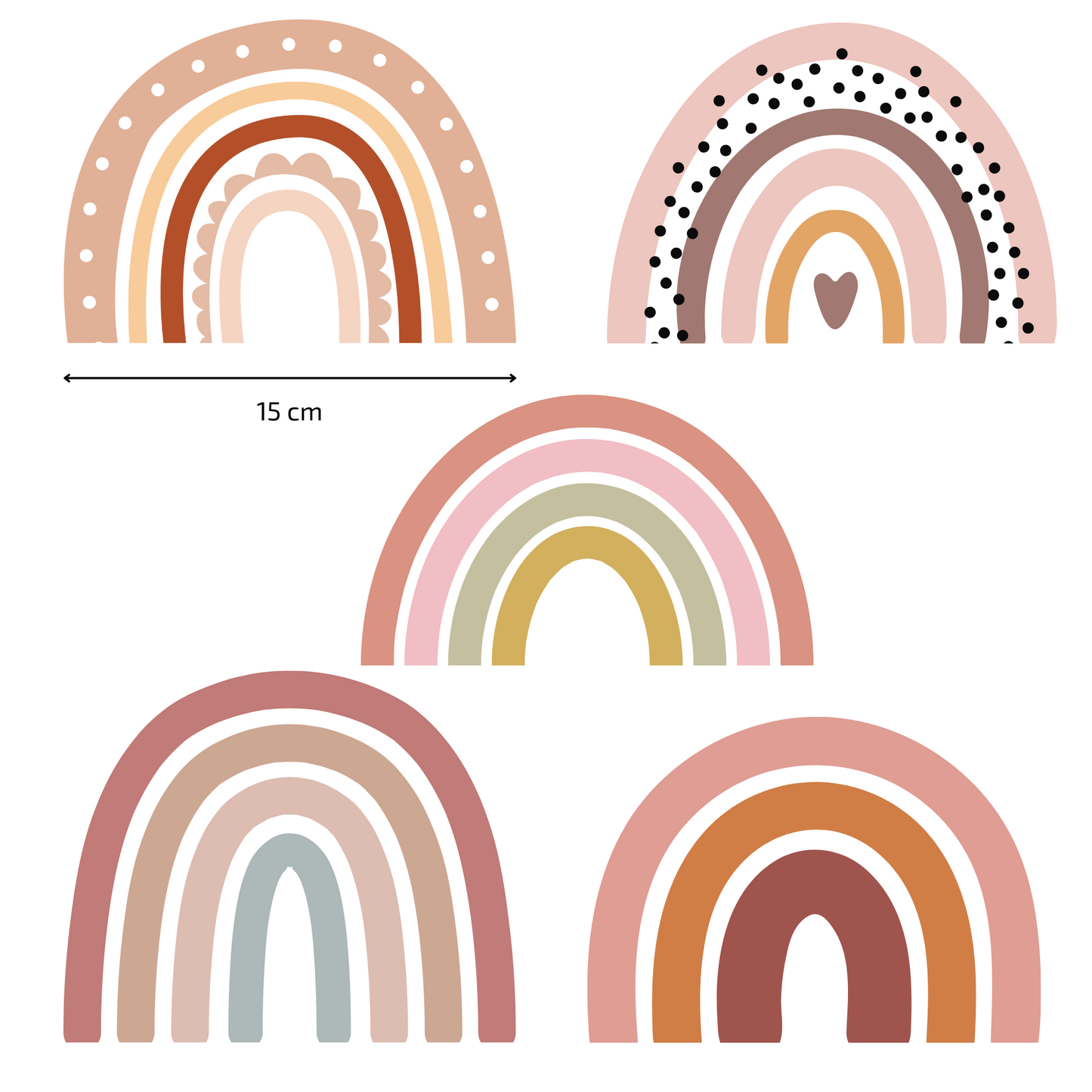 Textile Wall Sticker – “Rainbows”