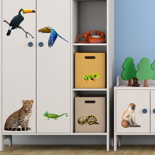 Textile Wall Sticker “Realistic Animals”