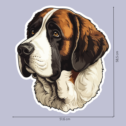 Textile Wall Sticker – “Saint Bernard"