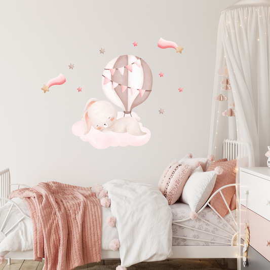 Textile Wall Sticker “Sleeping Bunny”
