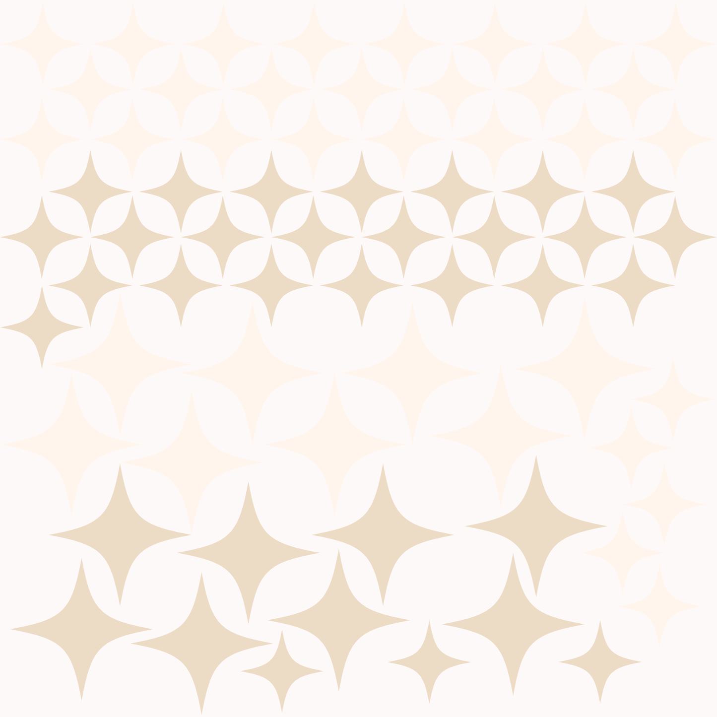 Textile Wall Sticker “Stars” Cream colors