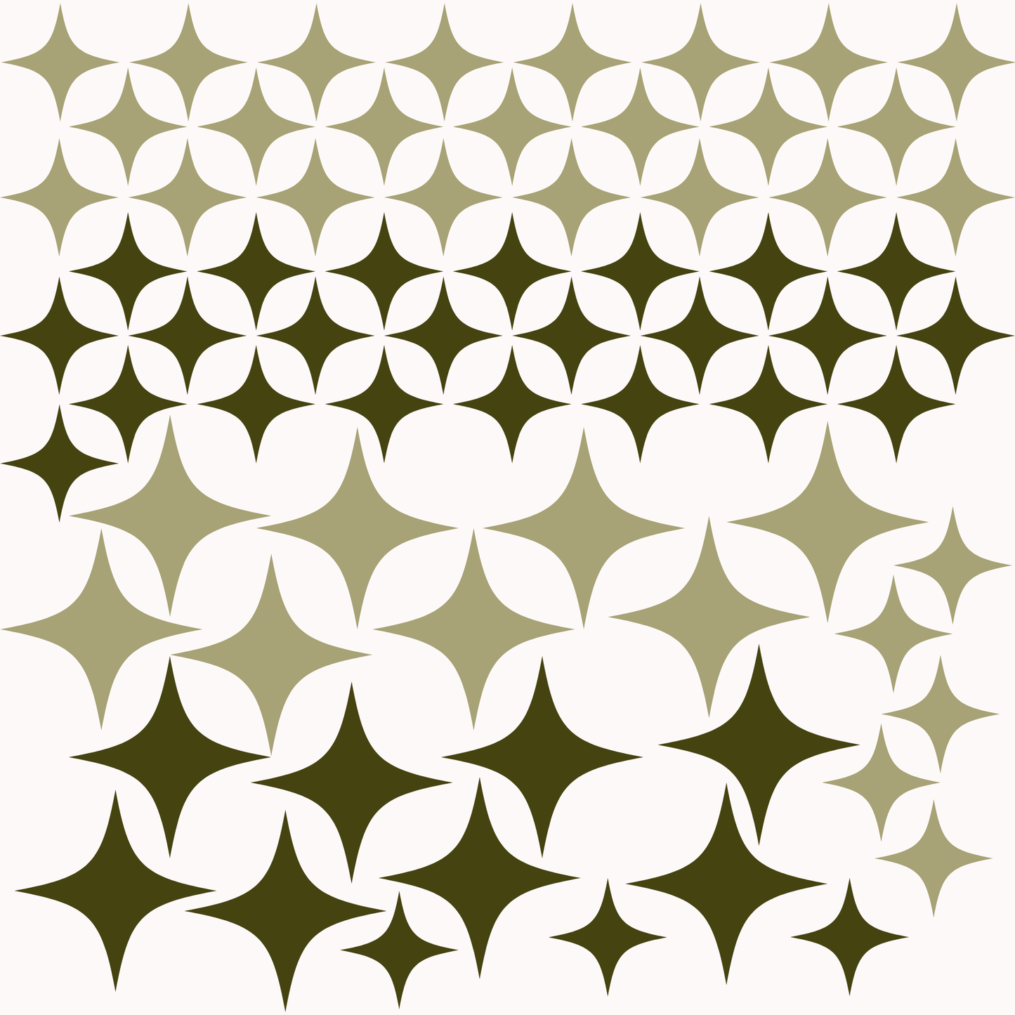 Textile Wall Sticker “Stars” Khaki colors