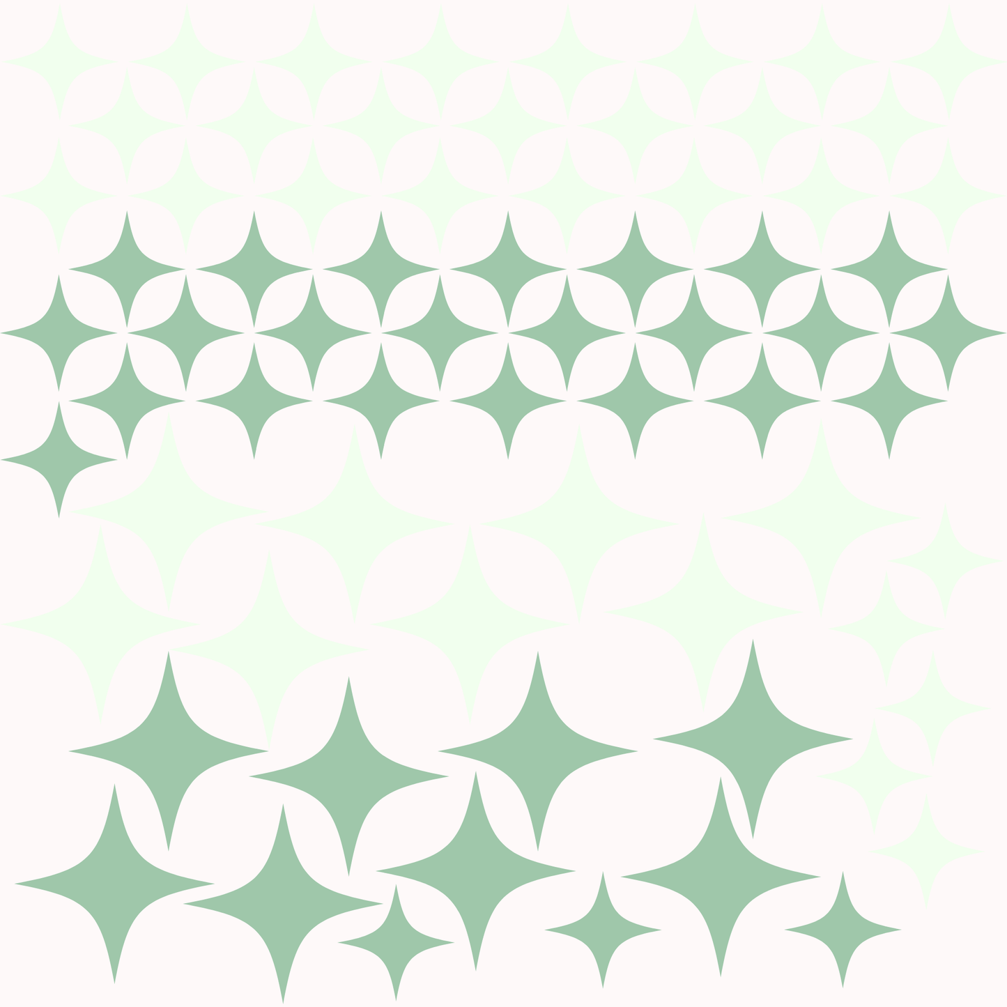 Textile Wall Sticker “Stars” Mint colors